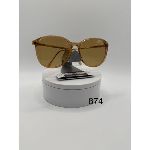NEW Vintage Oversize Sunglasses | Non RX | Round Style | Monochrome Brown #874 main image 6